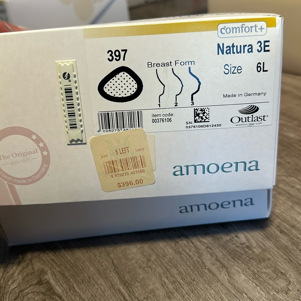 Amoena

Natura Cosmetic 3E Breast Form